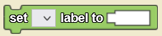 Set label to