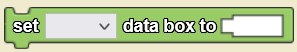 Set data box to