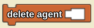 The delete agent block