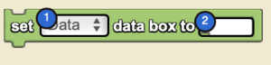 The Set Data Box To Block