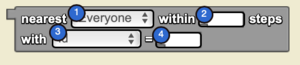 Nearest Within Steps With =