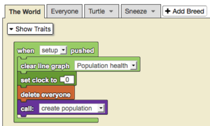 Clear Line Graph example code