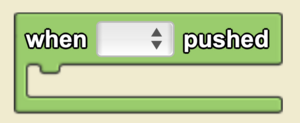 The when pushed block